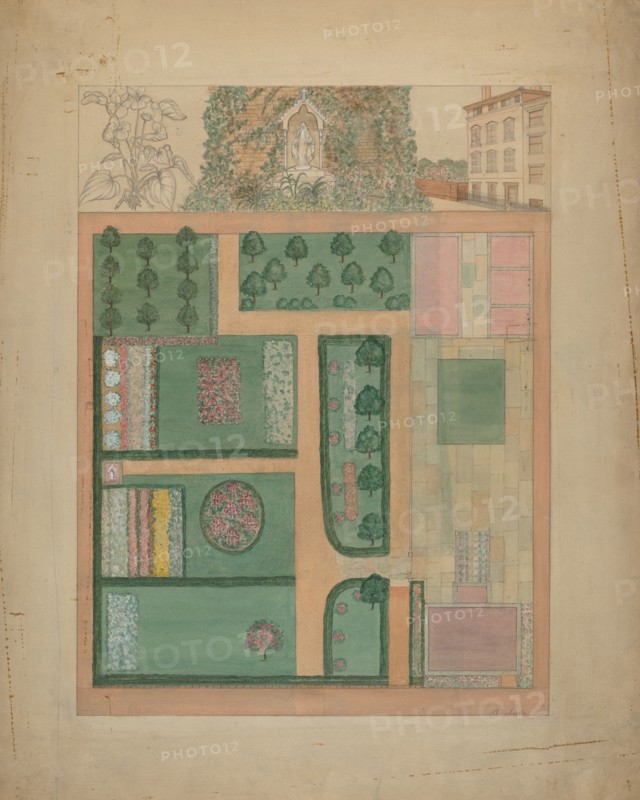 Parmentier Grounds, c. 1936. Creator: Virginia Richards.