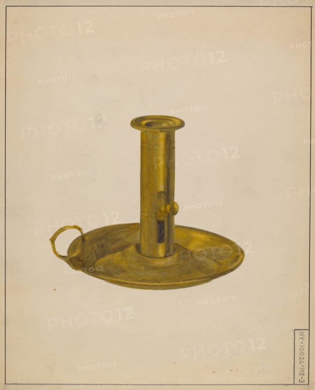 Candlestick, c. 1936. Creator: Janet Riza.