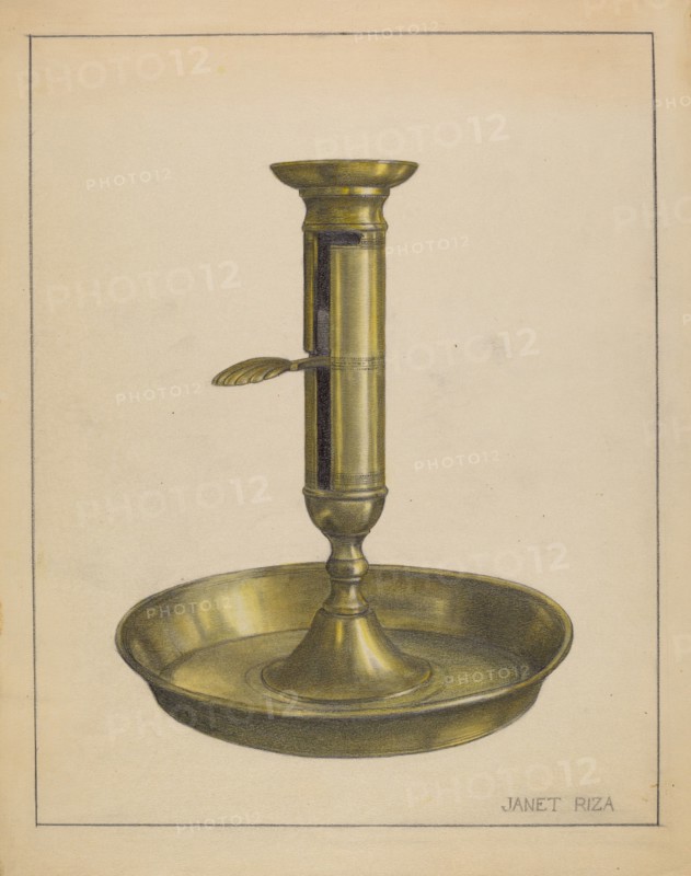 Candlestick, c. 1936. Creator: Janet Riza.