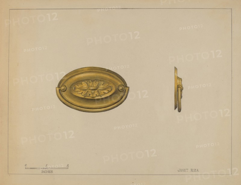 Drawer Pull, c. 1936. Creator: Janet Riza.