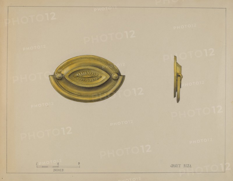 Drawer Pull, c. 1936. Creator: Janet Riza.