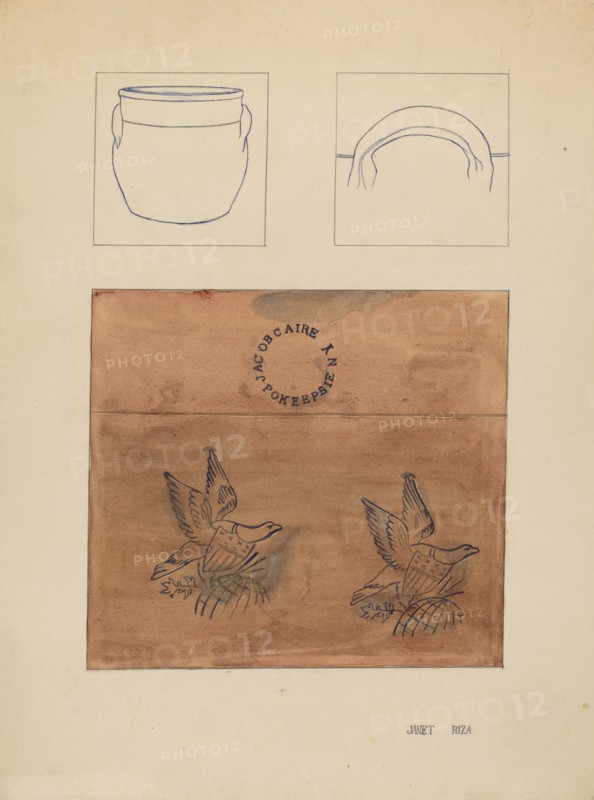 Crock, c. 1937. Creator: Janet Riza.