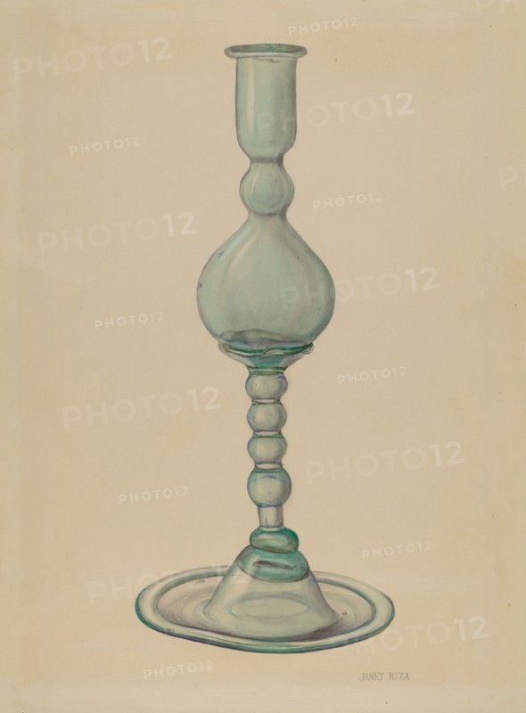 Candlestick, c. 1940. Creator: Janet Riza.