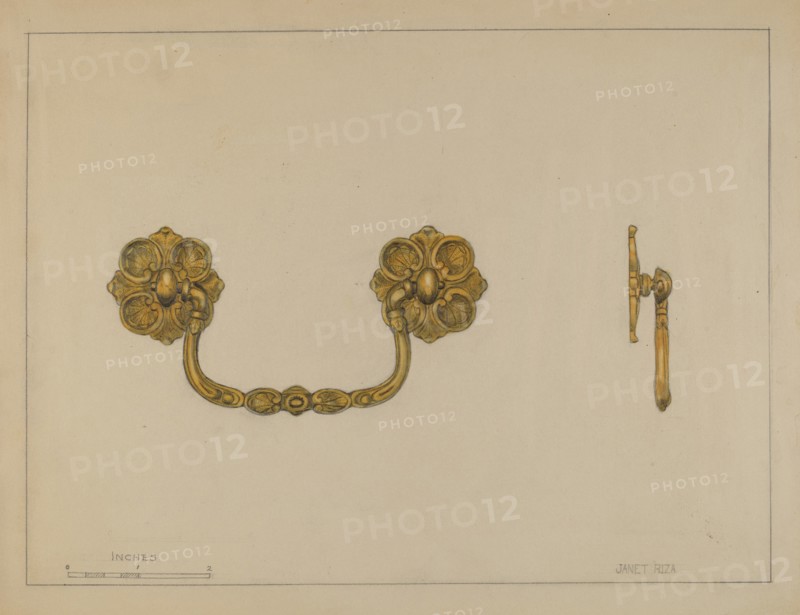 Drawer Pull, c. 1936. Creator: Janet Riza.