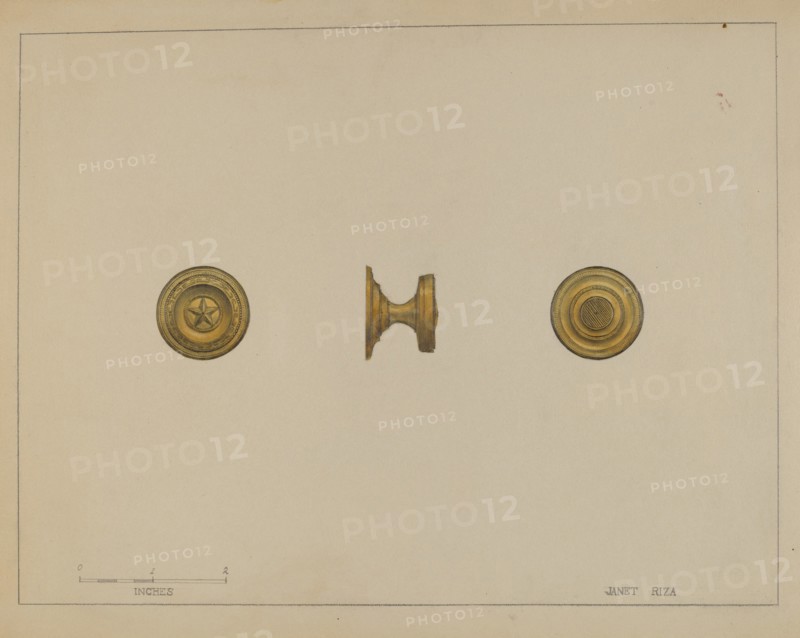 Drawer Pull, c. 1936. Creator: Janet Riza.