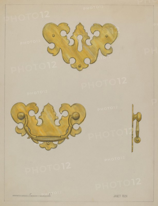 Drawer Pull, c. 1936. Creator: Janet Riza.