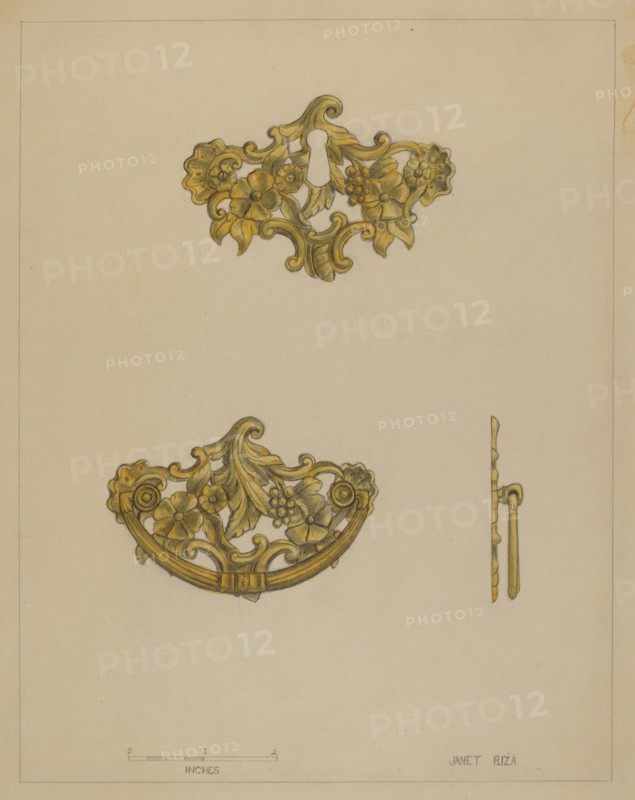 Drawer Pull, c. 1936. Creator: Janet Riza.