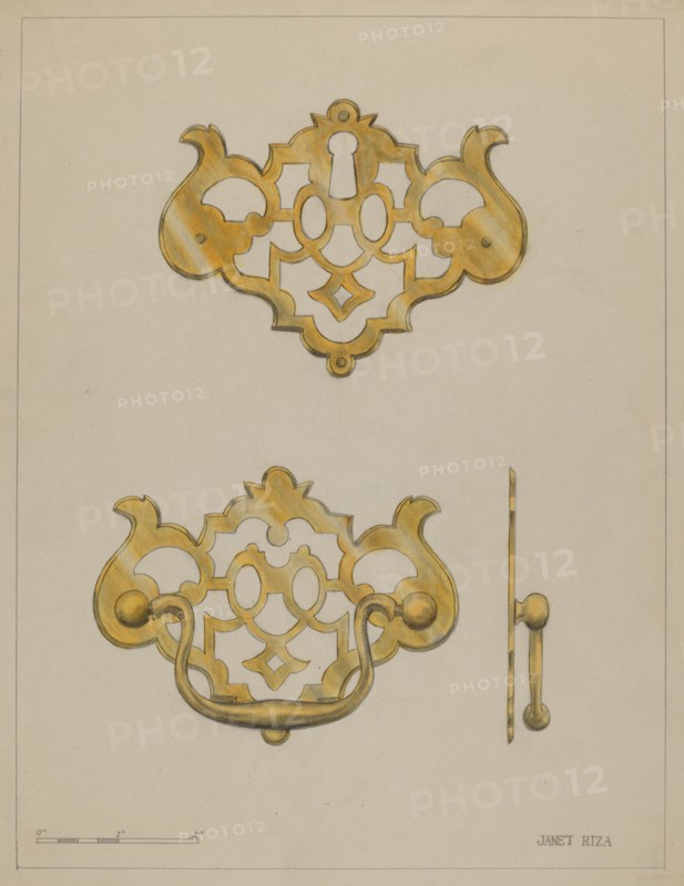 Drawer Pull, c. 1936. Creator: Janet Riza.