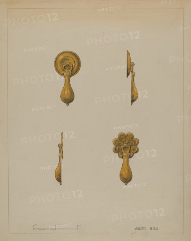 Drawer Pull, c. 1936. Creator: Janet Riza.