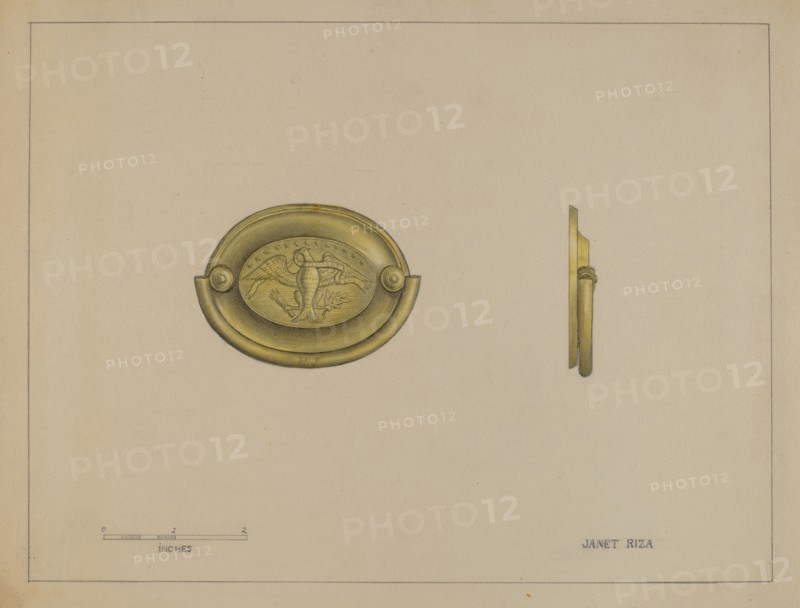 Drawer Pull, c. 1936. Creator: Janet Riza.