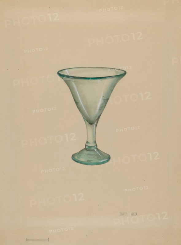 Wine Glass, c. 1936. Creator: Janet Riza.