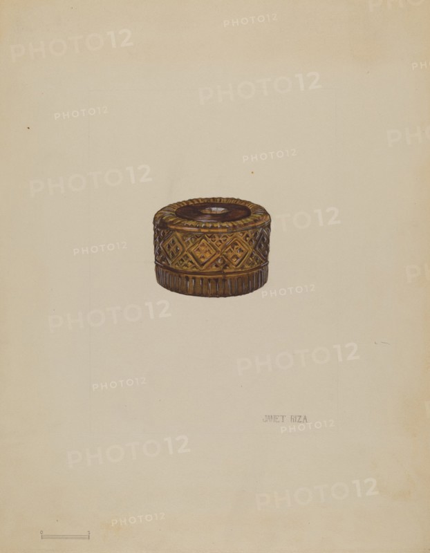 Inkwell, c. 1936. Creator: Janet Riza.