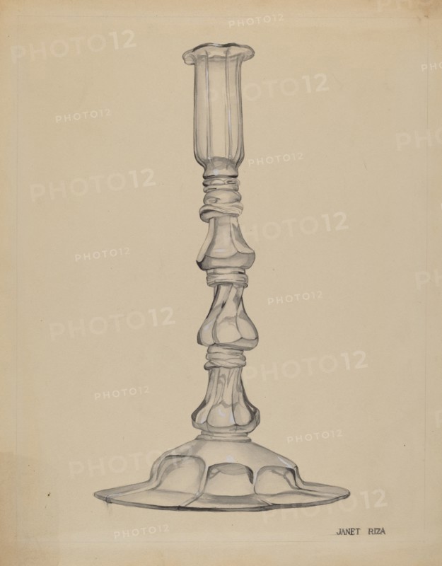 Candlestick, c. 1937. Creator: Janet Riza.