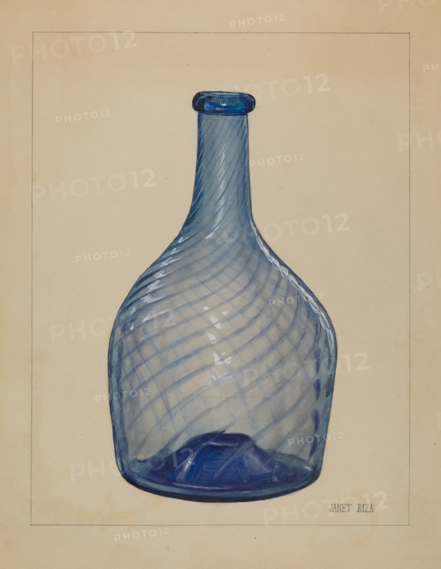 Bottle, c. 1937. Creator: Janet Riza.