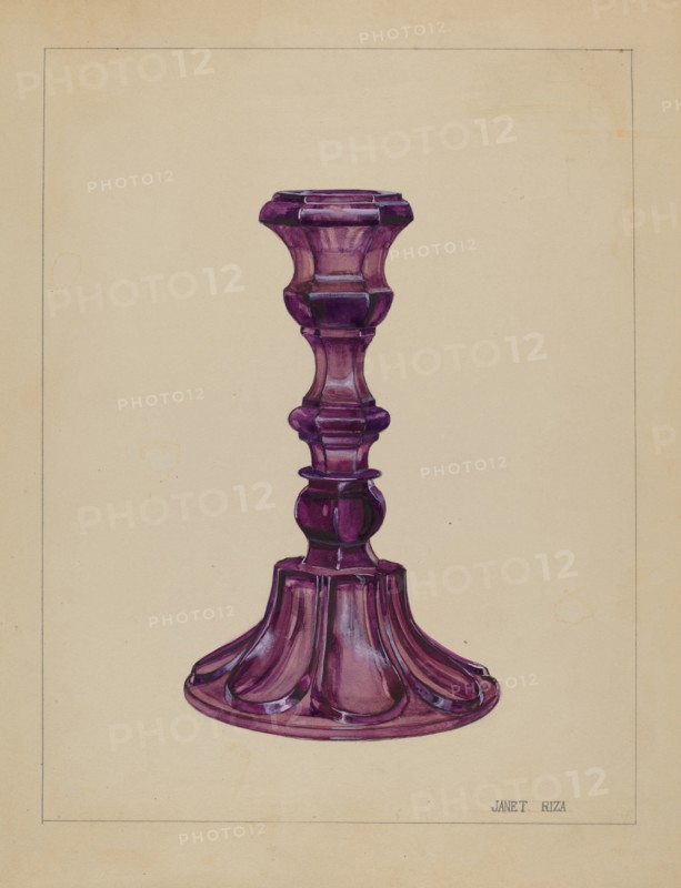 Candlestick, c. 1937. Creator: Janet Riza.