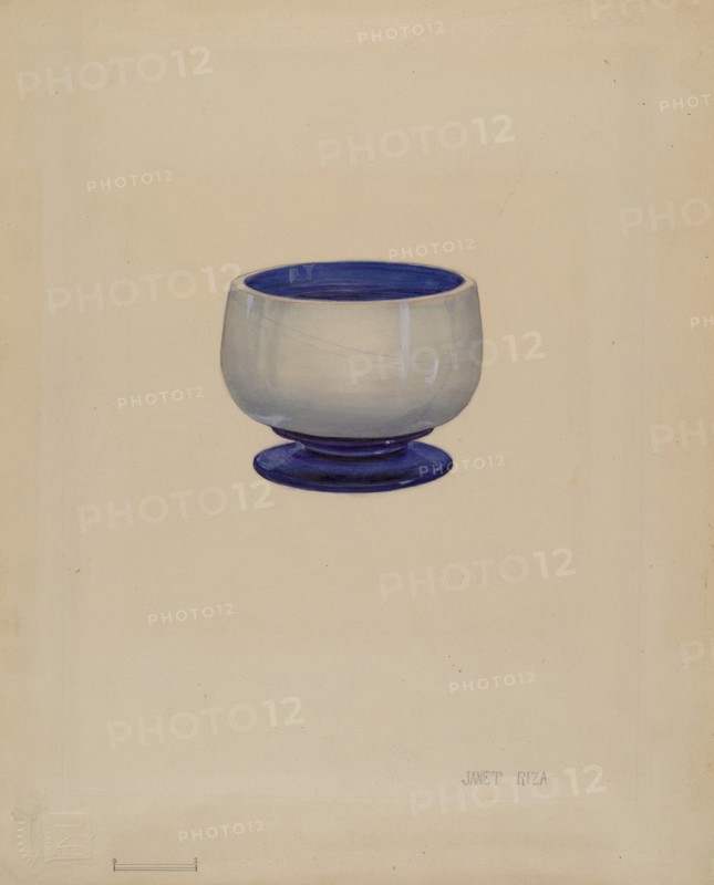 Salt Cellar, c. 1936. Creator: Janet Riza.