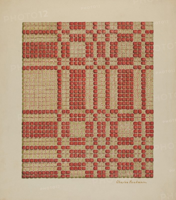 Coverlet, c. 1940. Creator: Charles Roadman.