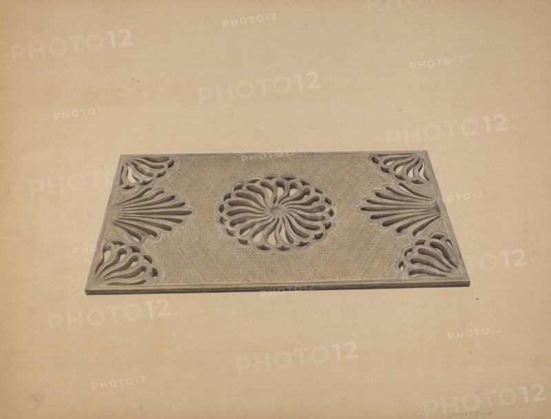 Sidewalk Grating, c. 1939. Creator: Sydney Roberts.
