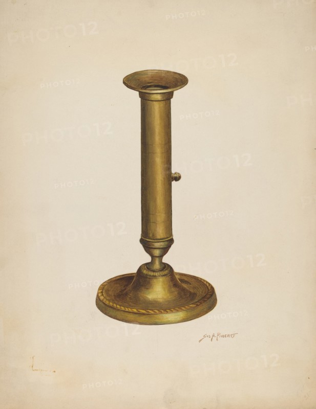 Candlestick, c. 1941. Creator: Sydney Roberts.