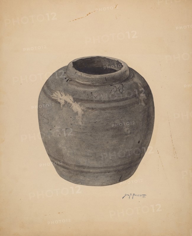Pottery Piece, c. 1939. Creator: Sydney Roberts.