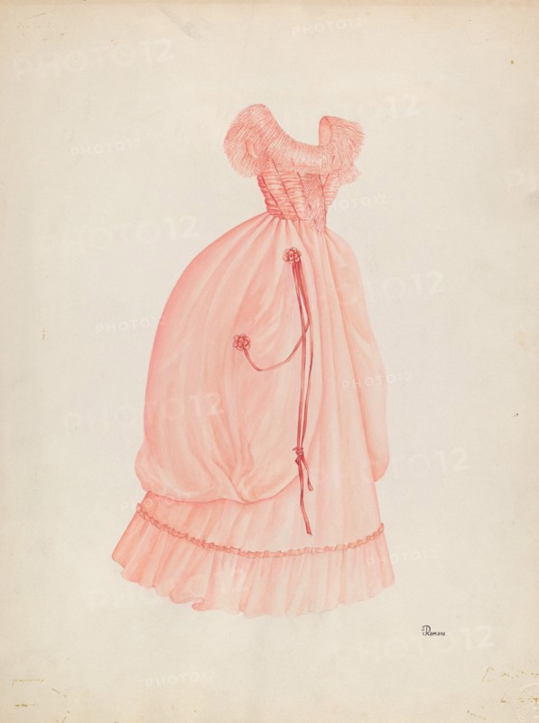 Dress, c. 1940. Creator: Josephine C. Romano.
