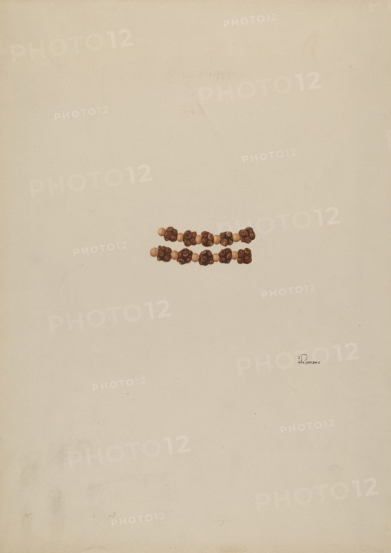 Rosary Beads, c. 1940. Creator: Josephine C. Romano.