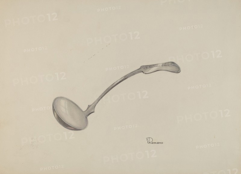 Cream Ladle, c. 1937. Creator: Josephine C. Romano.