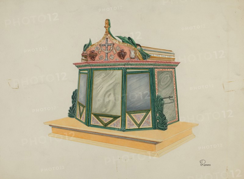Tabernacle, c. 1939. Creator: Josephine C. Romano.