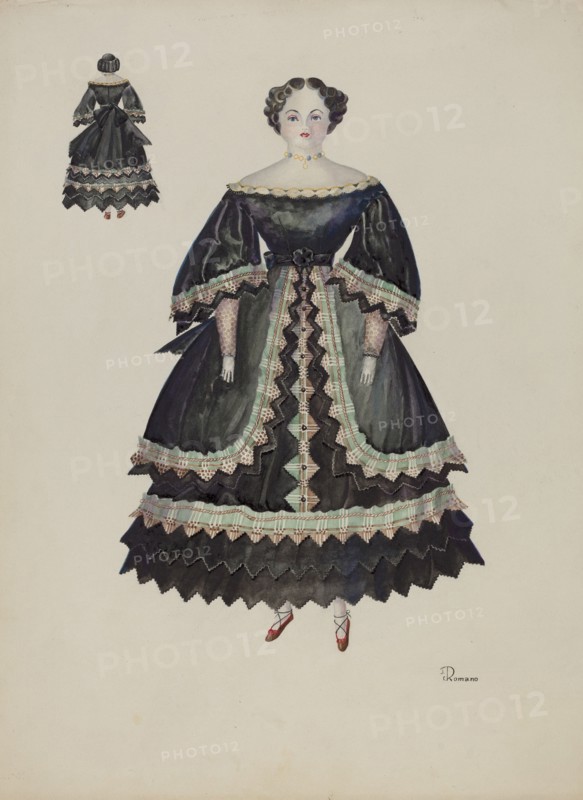 Doll - "Minerva Pratt", c. 1937. Creator: Josephine C. Romano.