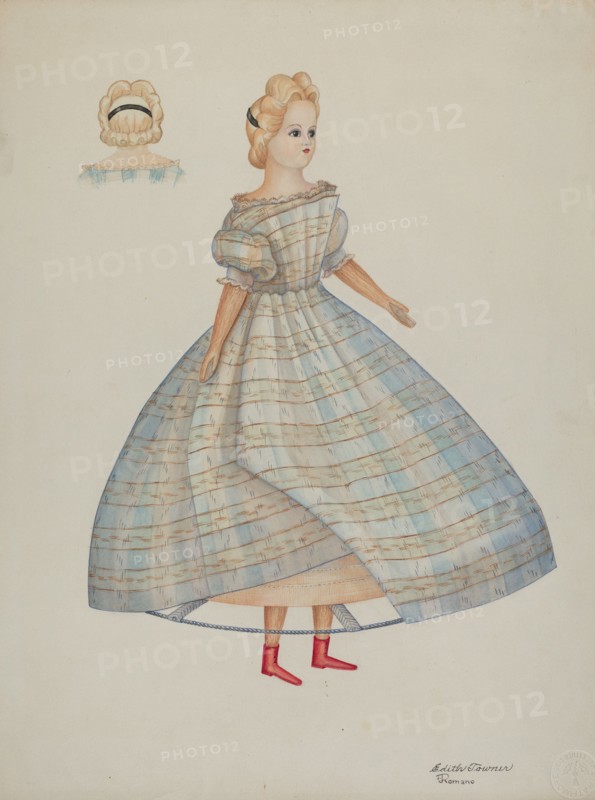 Doll - "Nellie Bates", c. 1937. Creators: Josephine C. Romano, Edith Towner.