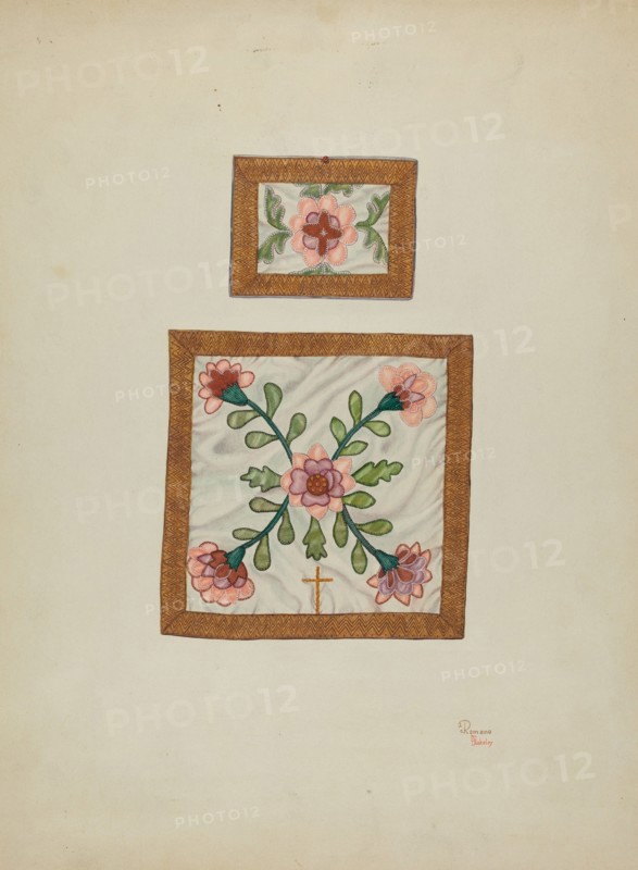 Burse and Chalice Veil, c. 1940. Creators: Josephine C. Romano, Hal Blakeley.