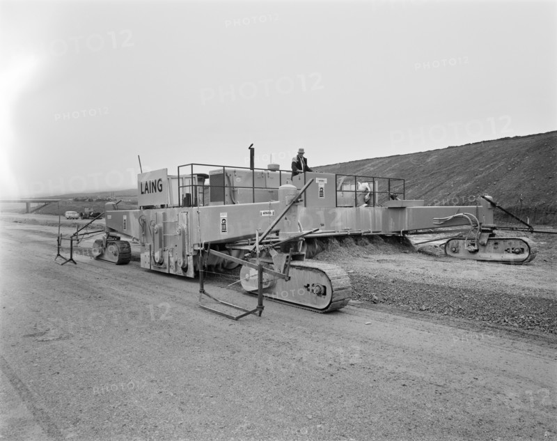 Construction of the M6 Motorway, South Lakeland, Cumbria, 22/07/1969. Creator: John Laing plc.