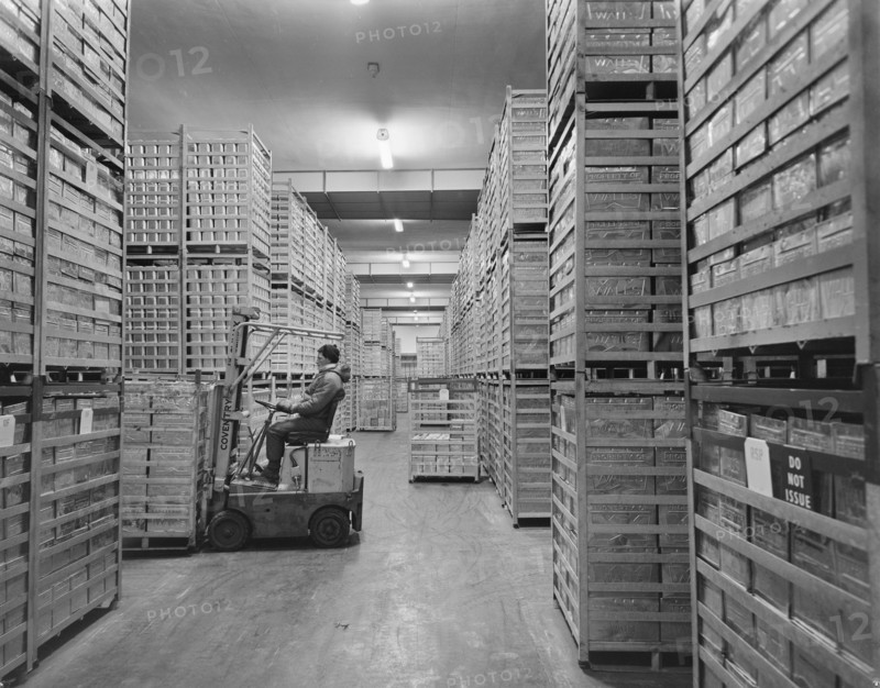 Wall's Ice Cream Factory, Gloucester, Gloucestershire, 07/12/1960. Creator: John Laing plc.