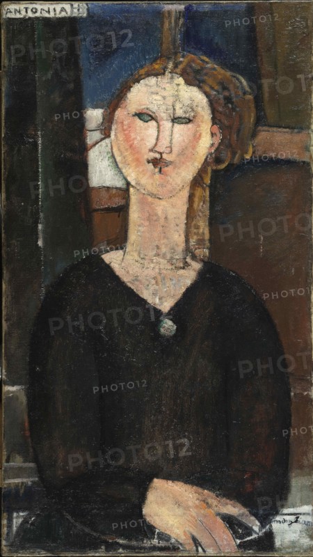 Antonia, 1915. Creator: Modigliani, Amedeo (1884-1920).