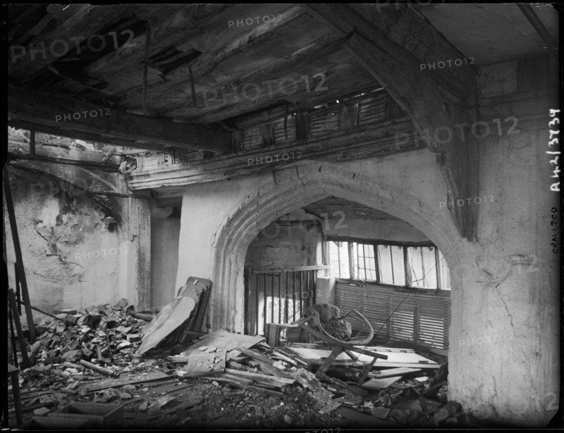 The Great Hall, 127 Oak Street, Norwich, Norfolk, 1942. Creator: George Bernard Mason.