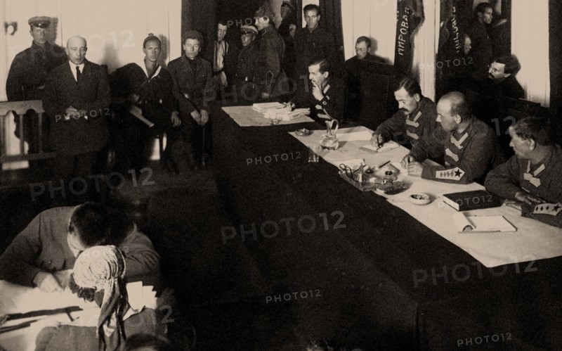 Boris Savinkov in the Military Collegium of the Supreme Tribunal of the Soviet Union..., 1924. Creator: Anonymous.