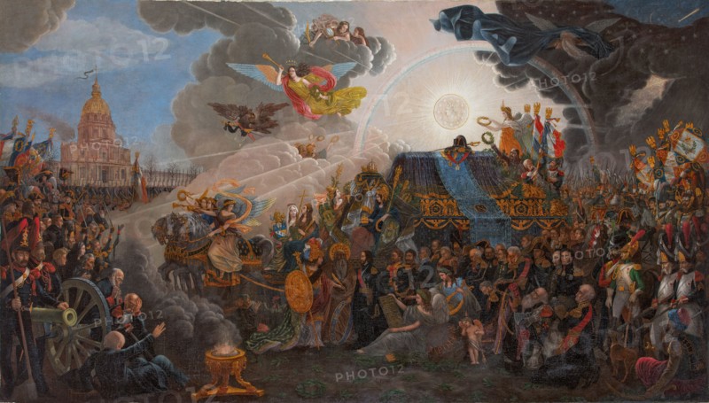 Allegory of the return of the Ashes of Napoleon, 1840. Creator: Trichot, François (active first Half of 19th cen.).