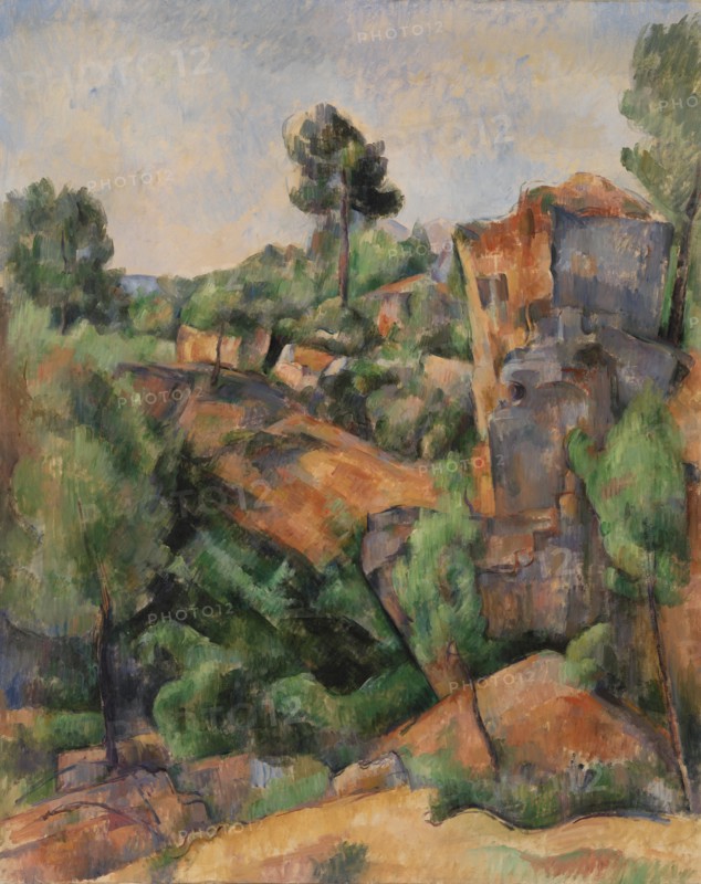 Bibémus Quarry (Carrière de Bibémus) , c. 1895. Creator: Cézanne, Paul (1839-1906).