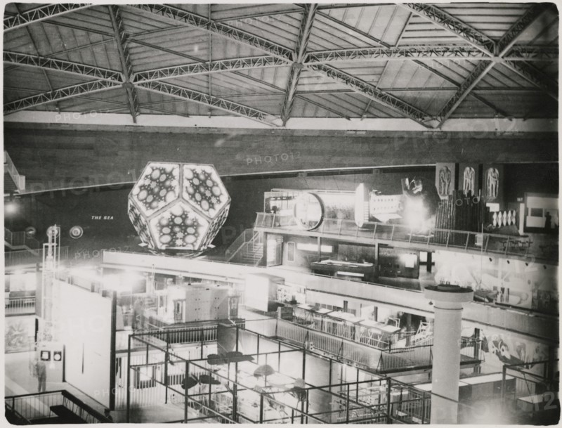Dome of Discovery, Festival of Britain, South Bank Exhibition, South Bank, Lambeth, London, 1951. Creator: JR Uppington.