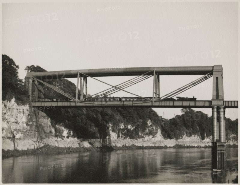 Chepstow Rail Bridge, Tidenham, Forest of Dean, Gloucestershire, 1951. Creator: JR Uppington.