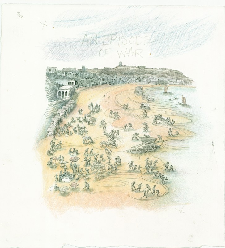 German naval bombardment of Scarborough, North Yorkshire, 1914 (2014). Creator: Judith Dobie.