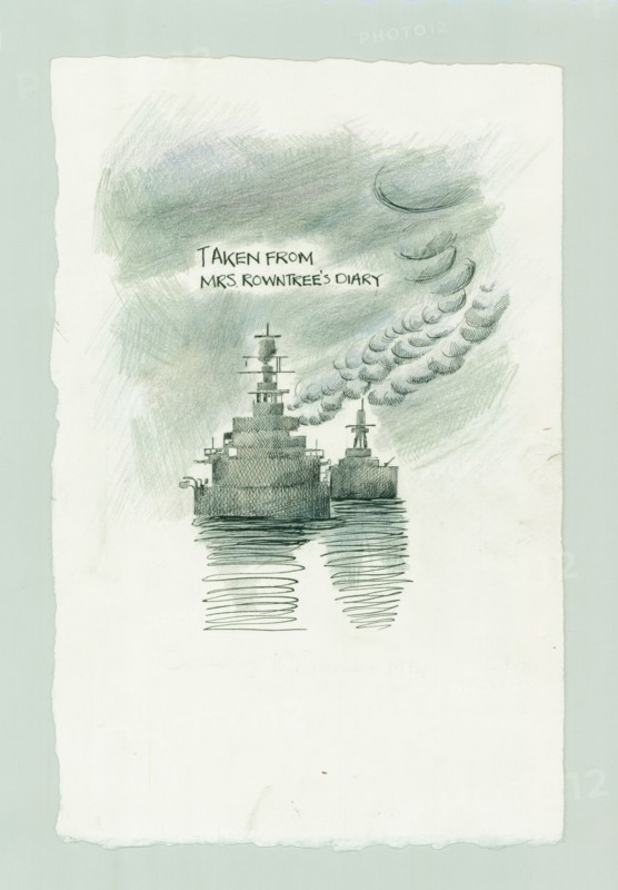 German naval bombardment of Scarborough, North Yorkshire, 1914 (2014). Creator: Judith Dobie.