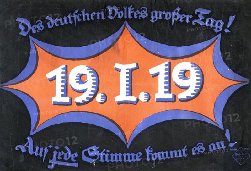 19 January 1919. German federal election, 1919. Creator: Anonymous.