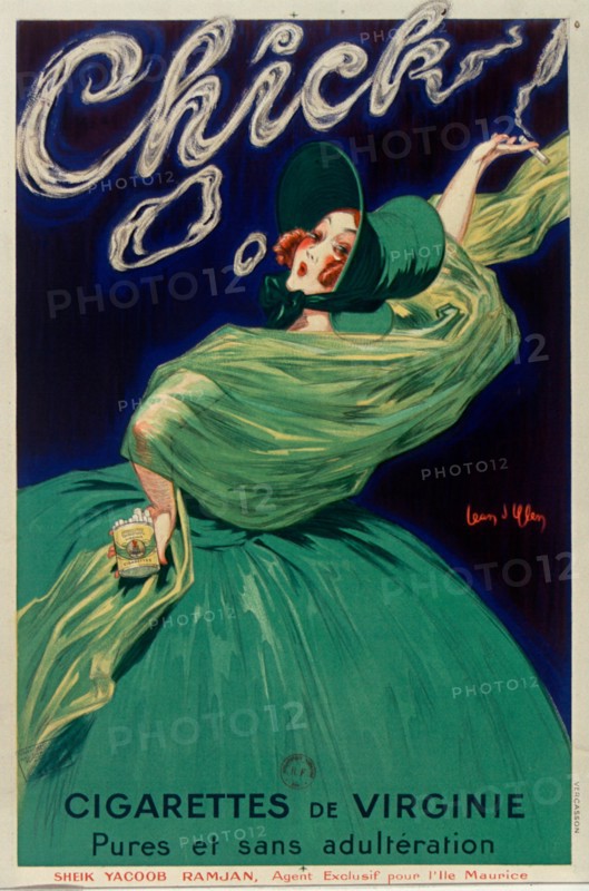 Chick Cigarettes, 1925. Creator: D'Ylen, Jean (1886-1938).