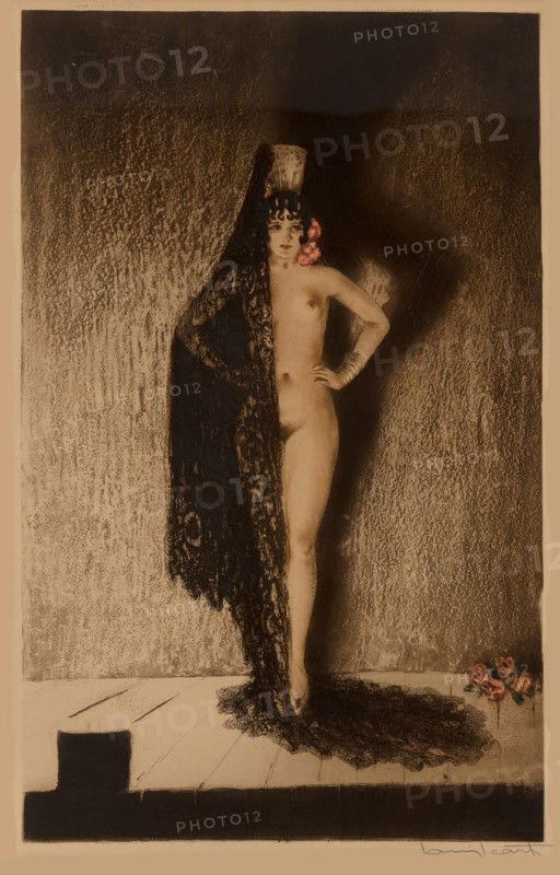 Conchita, 1929. Creator: Icart, Louis Justin Laurent (1888-1950).