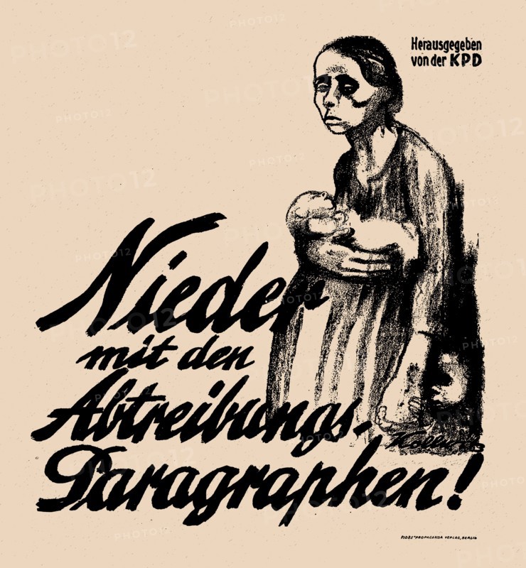 Down with the Abortion Paragraphs!, 1923. Creator: Kollwitz, Käthe (1867-1945).