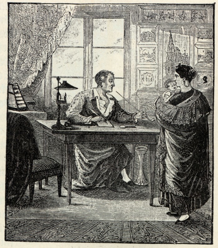 Dr. Ernst Ludwig Heim (1747-1834) in his consulting room, 1822. Creator: Henschel Brothers.