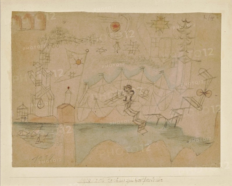 Drawing for the boat rental, 1918. Creator: Klee, Paul (1879-1940).