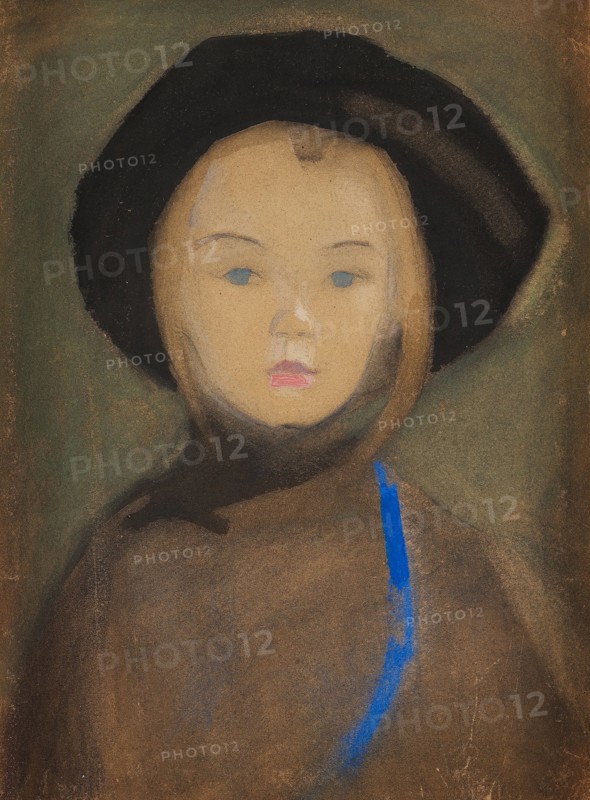 Girl with Blue Ribbon, 1909. Creator: Schjerfbeck, Helene (1862-1946).