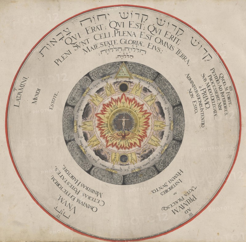 Illustration from the book "Amphitheatrum Sapientiae Aeternae" by H. Khunrath, 1595. Creator: Vredeman de Vries, Hans (Jan) (1526-1606).